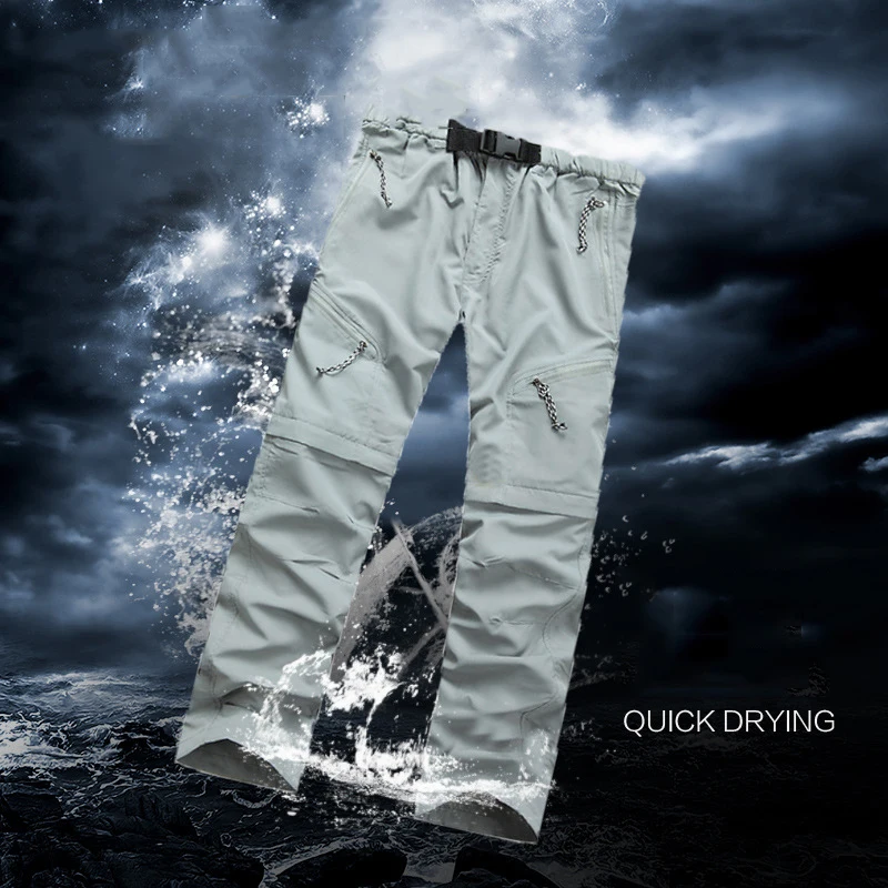 Дышащие походные брюки для женщин и мужчин быстросохнущие съемные шорты