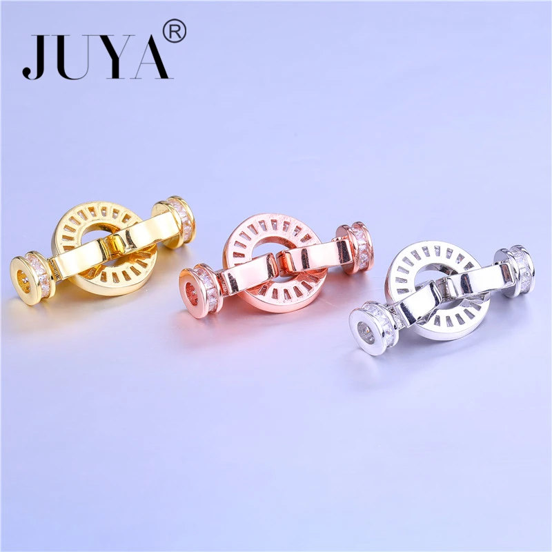 ACCESSORIES FOR JEWELRY Luxury AAA cubic zirconia crystal charm clasps for bracelets necklace diy findings Bijoux Berloques | Украшения и