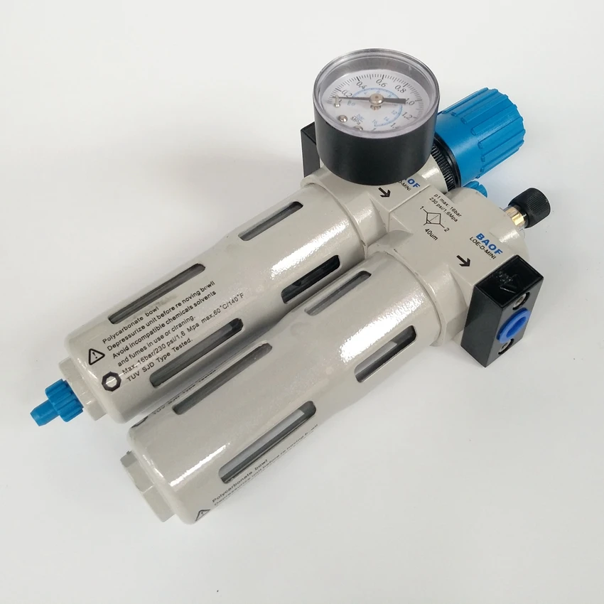 FRC-D-MINI-1/4 воздушный фильтр Регулятор лубрикатор комбинации 1/4 ''порт нитки |