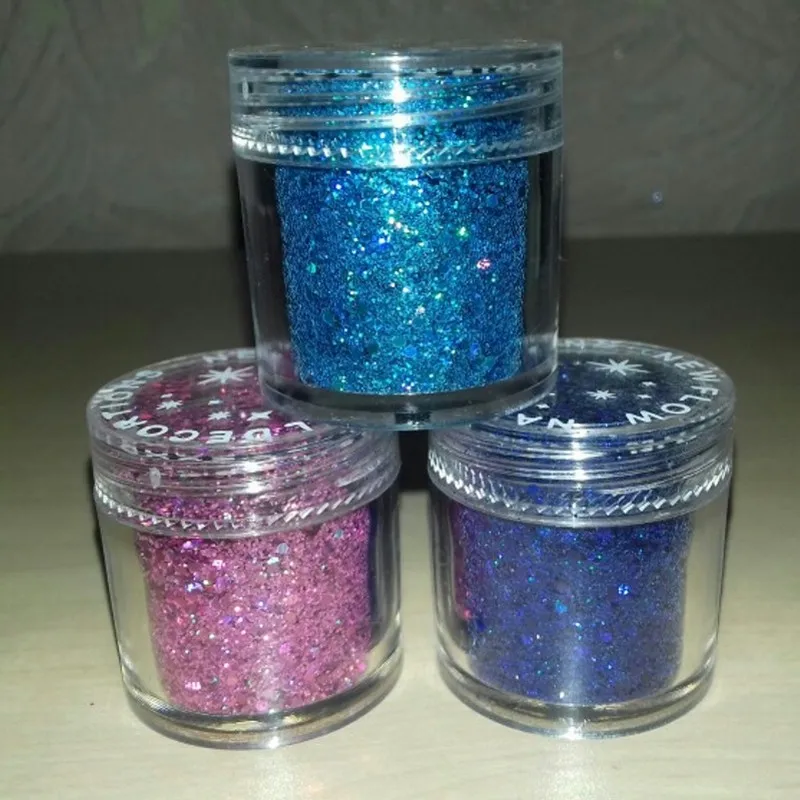 10 мл/коробка голографические шестигранные блестки 12 цветов|Блестки для ногтей| |