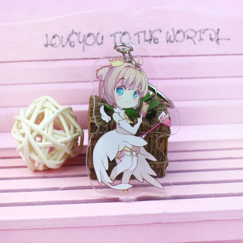 Аниме карточка Captor Sakura косплей брелок модный мультяшный Li Syaoran автомобильный подвески ювелирные