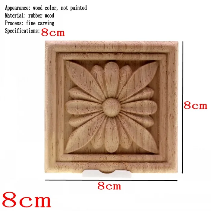 

RUNBAZEF деревянная резная угловая аппликация