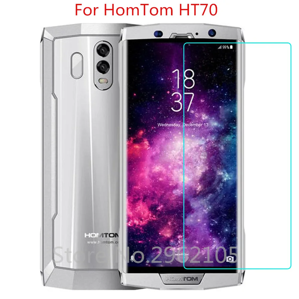 2 шт. для HOMTOM HT70 закаленное стекло 9 H 2.5D высокое качество экран протектор смартфон