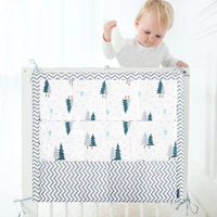 muslin tree bed hanging storage bag baby cot bed brand baby cotton crib organizer 5060cm toy diaper pocket for crib bedding set