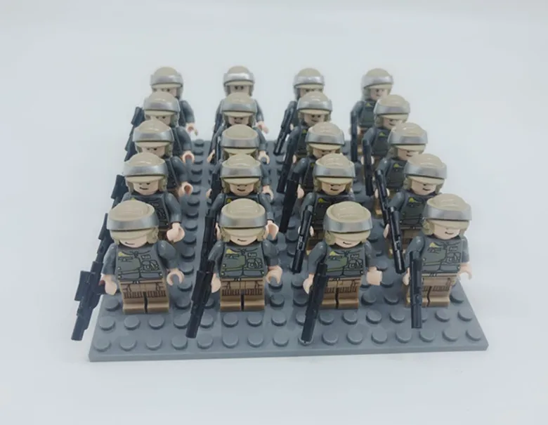 21 шт. Rogue STAR WARS Wolfpack Клон Trooper командор Фокс Клон Trooper Капитан Рекс совместим с laingly мини игрушка fig block