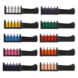 1 шт. тушь для волос, 10 цветов, временные мини-одноразовые карандаши для окрашивания волос, тушь для краски, меловая коробка с кисточкой