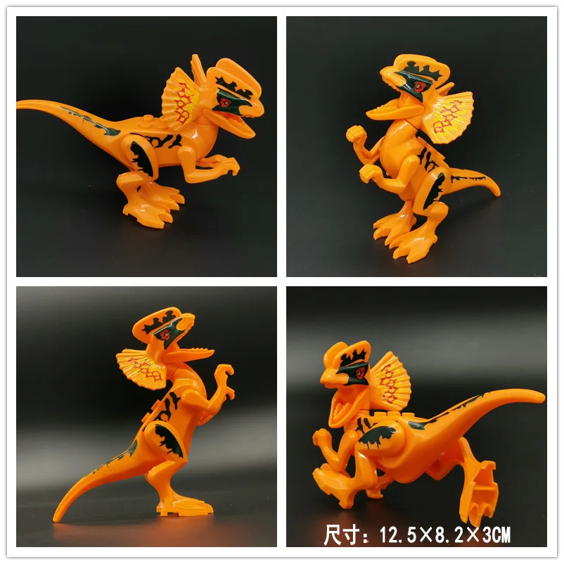 16 Assemble Building Blocks Dinosaur World Pterosaurs Tyrannosaurus Models Toys for Children Birthday Gift Compatible Animal Blocks - Цвет: 16