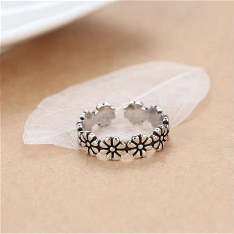 Женское кольцо с восьми лепестками Открытое в стиле ретро 2019|Кольца| |