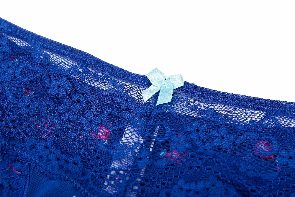 Сексуальное женское белье Для женщин Эротическое синий кружевное платье в