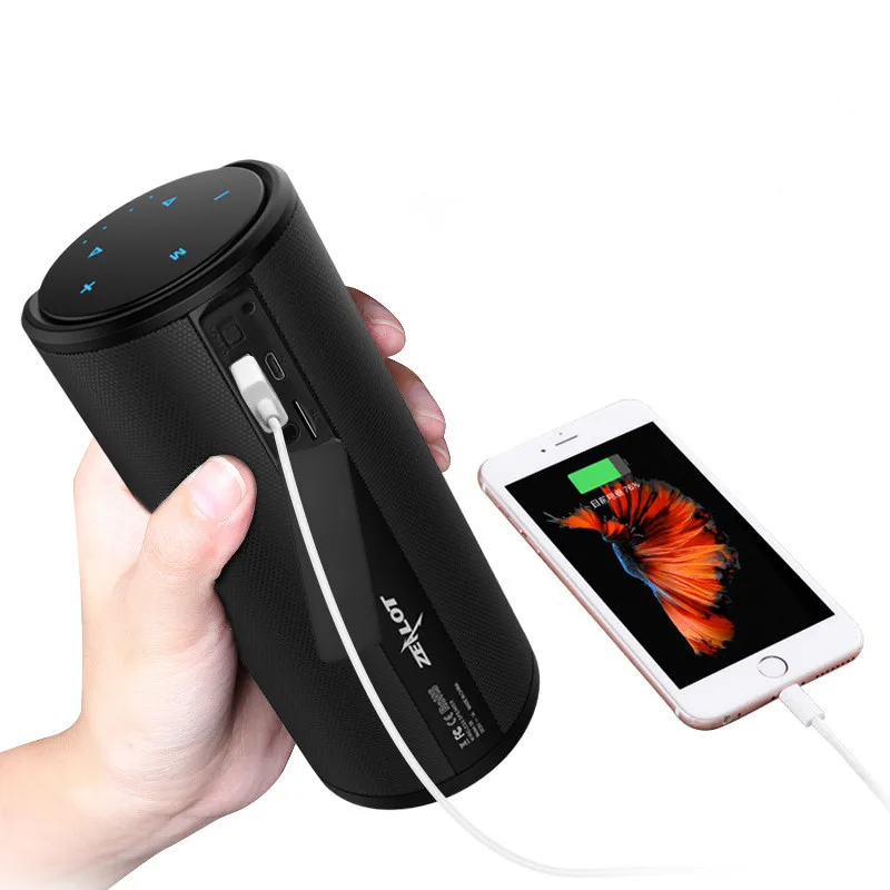 Bluetooth Колонка Zealot S8 портативная с сенсорным управлением и поддержкой TF карт|bluetooth