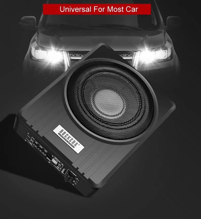 Автомобильный сабвуфер ROCKERA 900WMax тонкий корпус под сидение для автомобильных