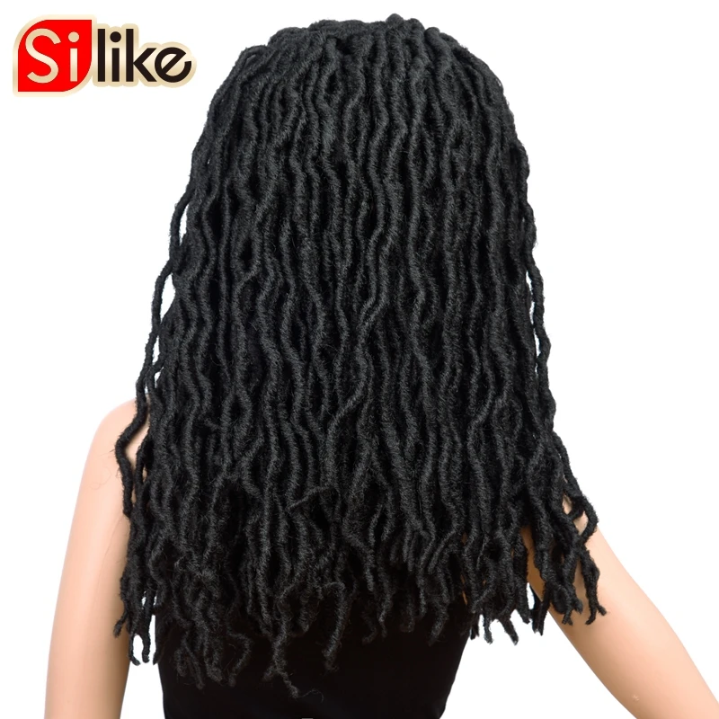 Silike Goddess искусственные локоны волосы крючком косички 20 дюймов Натуральные синтетические косички волосы для наращивания 24 стойки/упаковка богиня локоны волосы