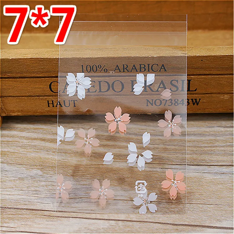 100 шт. прозрачный Пластик сумка конфеты Подарочный мешок для печенья матовый