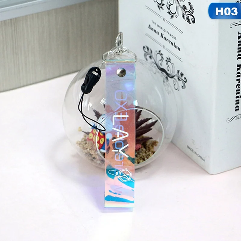 New Arrival 1 PC KPOP EXO Transparent Laser Lanyard Mobile Phone For Fans Gift | Мобильные телефоны и аксессуары