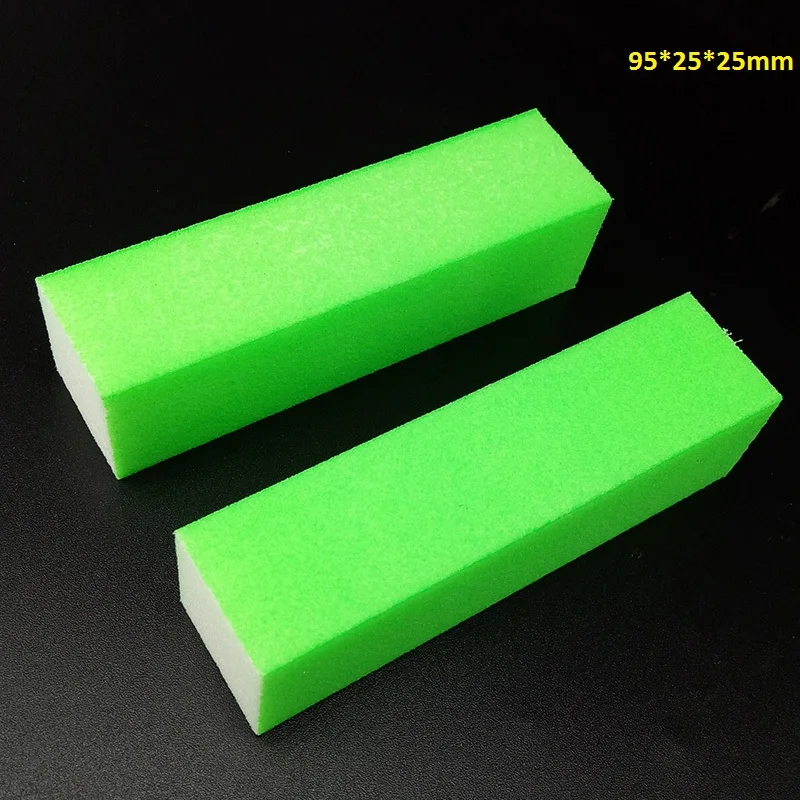

2pcs/lot High Quality Green Pro Nail Buffer File Pink Sponge Sandpaper Emery Block PolishingCandy color Manicure Pedicure Sets