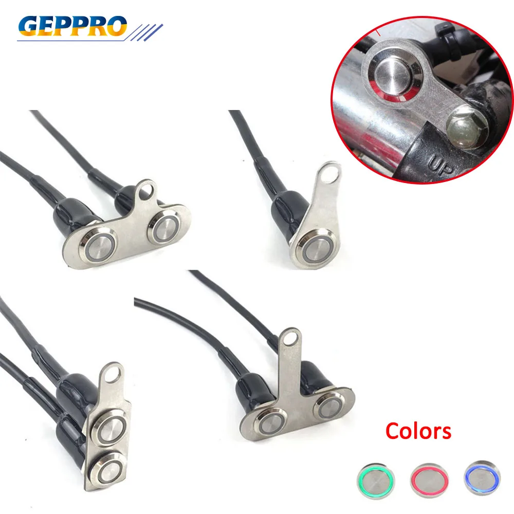 Универсальный светодиодный переключатель из нержавеющей стали для мотоцикла