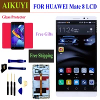 for huawei mate8 lcd touch screen digitizer sensor assembly 6 0 inch 19201080 frame with free tools original lcd display