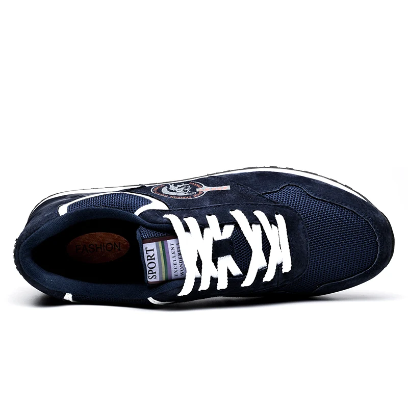 Дышащая мужская повседневная обувь сетчатая Мужская из натуральной кожи модная