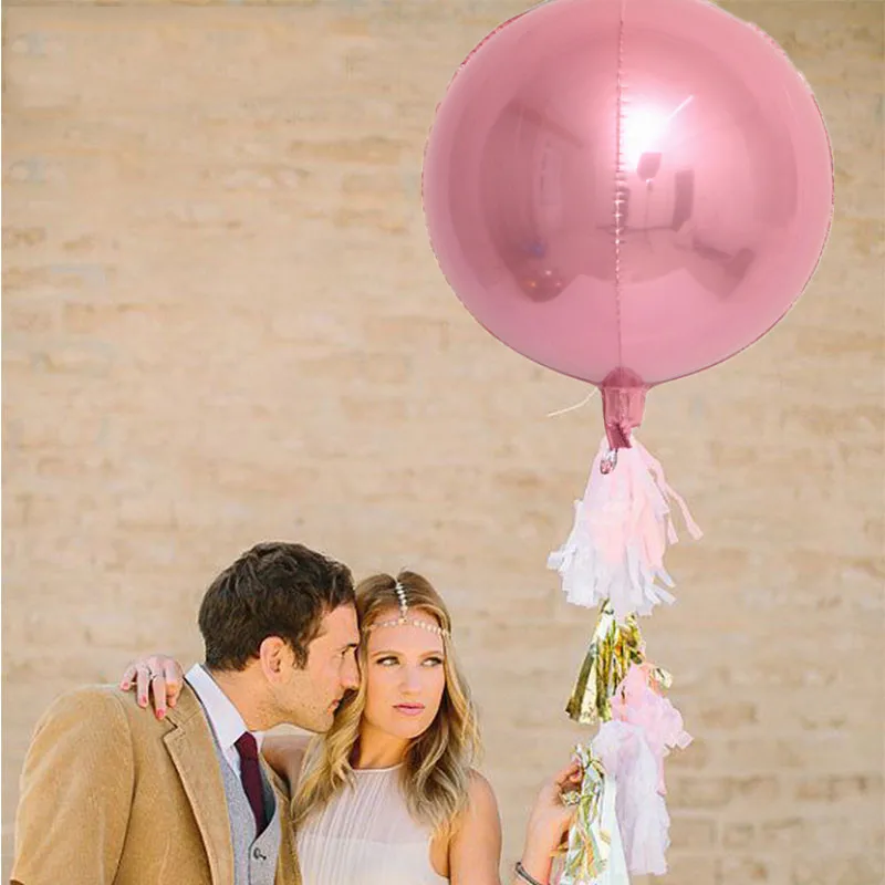 1Pc 18/22/32Inch 4D Perfect Round Foil Balloon Rose Gold Christmas Helium Decor Air Birthday Wedding Party Ballons Balls | Дом и сад
