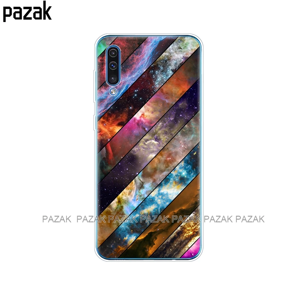 61546 Чехол для Samsung Galaxy A50, силиконовый прозрачный чехол на заднюю панель телефона для Samsung A50 A505 A505F, SM-A505F, мягкий чехол 6,4, чехол, бампер - Цвет: 61546