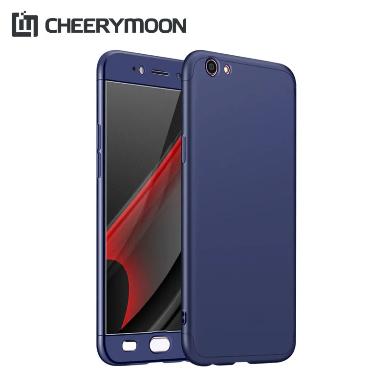 CHEERYMOON три секции полная защита для OPPO A57 матовый корпус Скраб Жесткий чехол