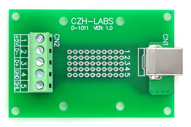 Разъем USB Type B мама под прямым углом для отключения Jack коннектор клеммной колодки.