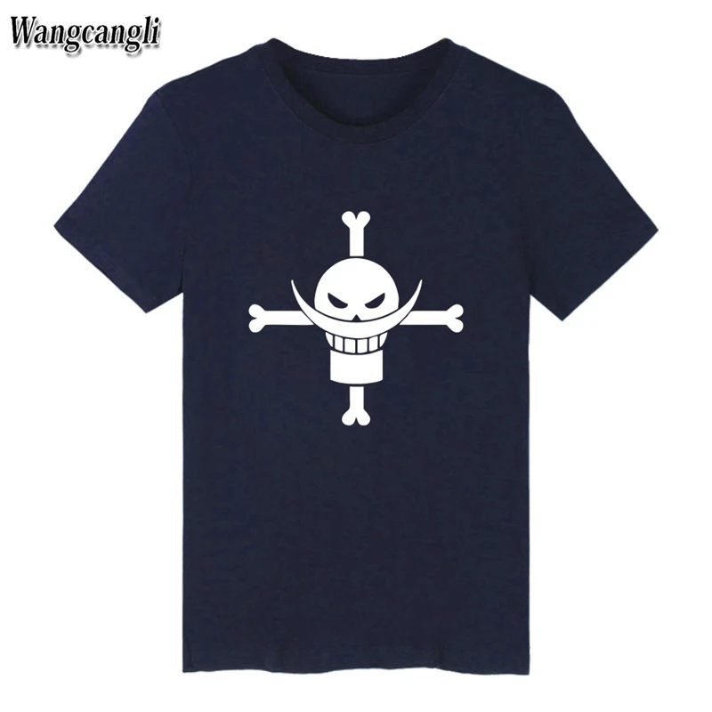 Новинка 2017 One Piece Футболка мужская 100% хлопок футболка брендовая одежда Homme аниме