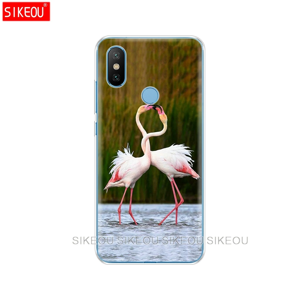 Силиконовый чехол для Xiaomi Mi 8 8SE A1 A2 5 5S 5X6 Mi5 MI6 NOTE 3 MAX Mix 2 2S красивый фламинго|Бамперы|