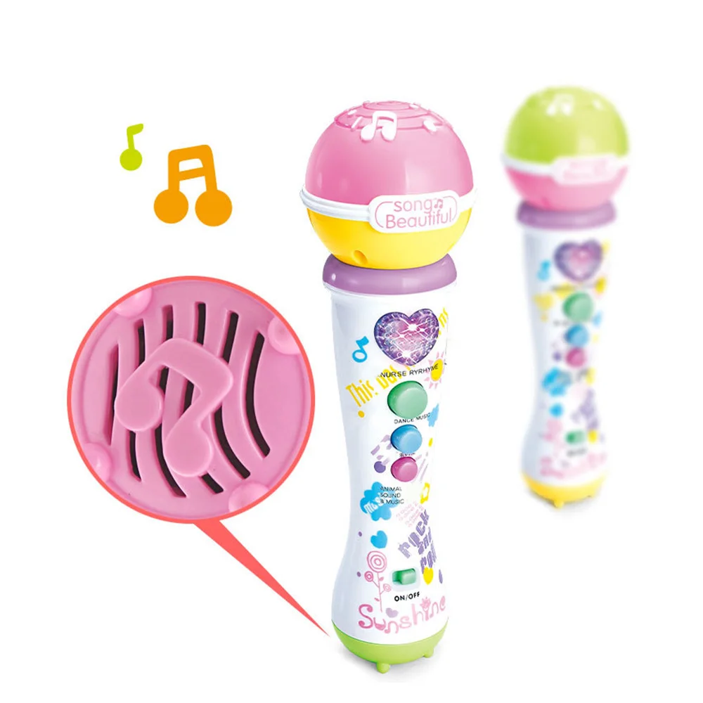 Забавная Беспроводная модель микрофона игрушки Подарок Музыка Караоке 2018 Милая