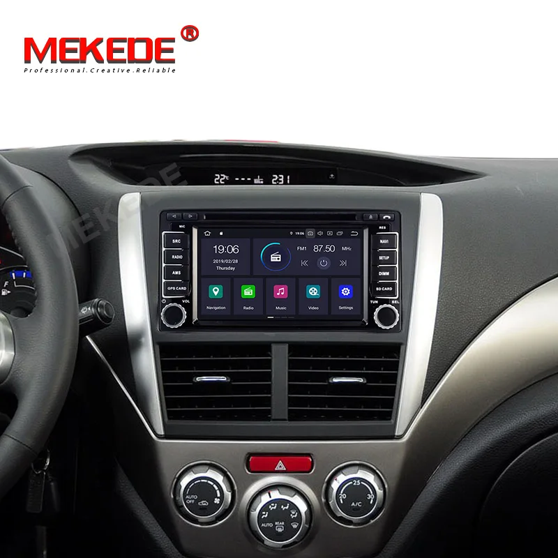 PX30 Android 9,0 gps навигация автомобильный dvd-плеер для Subaru Forester Impreza 2008-2013 мультимедиа 2 din радио рекордер стерео