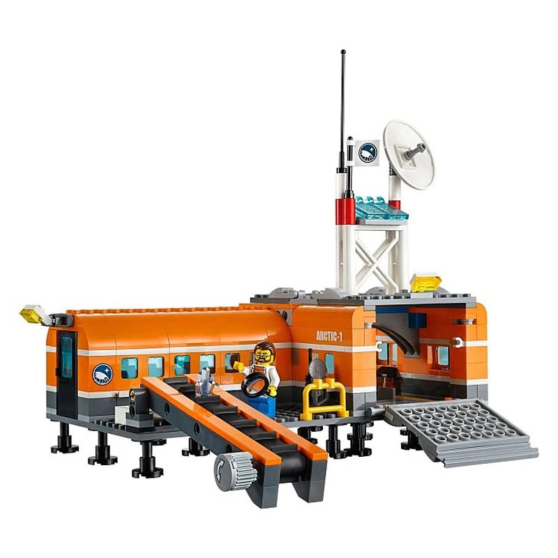 Lepinblocks 783 шт. Bela 10442 City Arctic Snow Base Camp полицейская модель строительные блоки