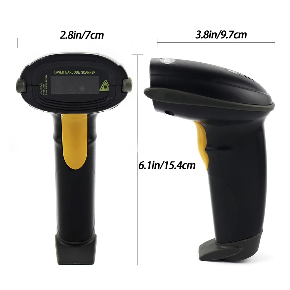 Ручной сканер штрих-кодов RZ 2809D USB проводной 1D штрих-кода для POS | Компьютеры и офис