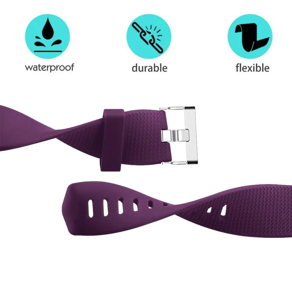 Ремешок для часов Fitbit Charge 2 регулируемый сменный Браслет с металлической