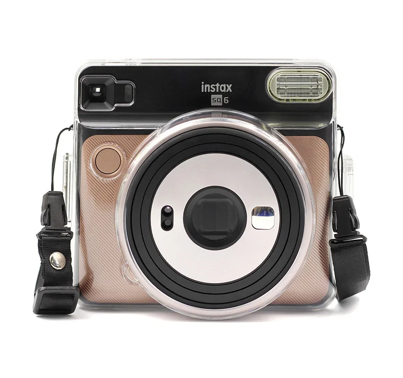 Прозрачная кристаллическая Камера сумка для FUJIFILM Instax квадратная SQ6 Cas защитная оболочка чехол Кристальный пластиковый мгновенный чехол сумка