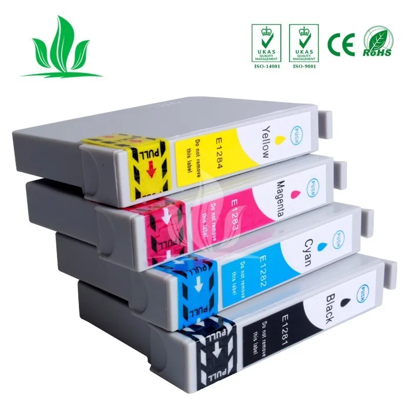 1281XL 5 шт. совместимый картридж с чернилами для принтера EPSON Stylus S22 SX125 SX130 SX230 SX235W SX420W SX425W SX430W