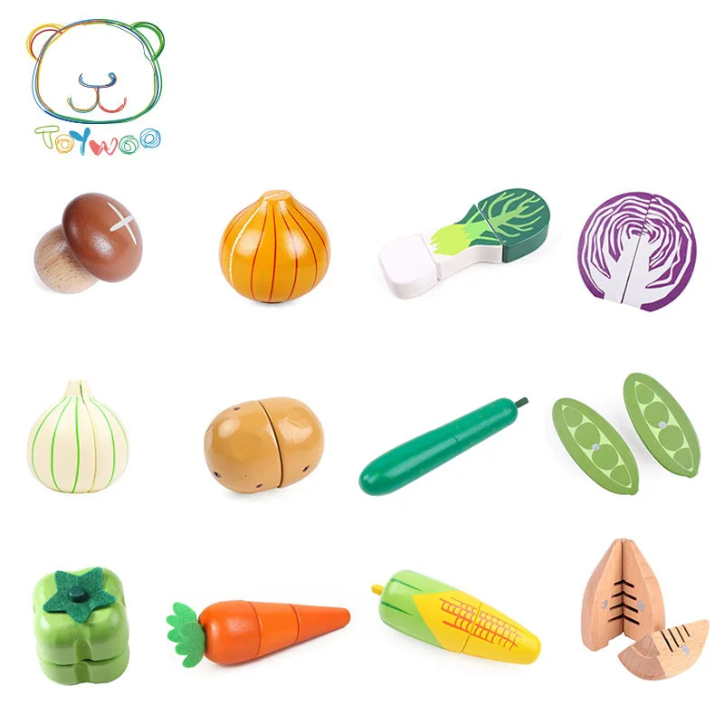 Vegetables Cut To See Children's Wooden Toys Play House Magnetic Music Toy Single Sale | Игрушки и хобби