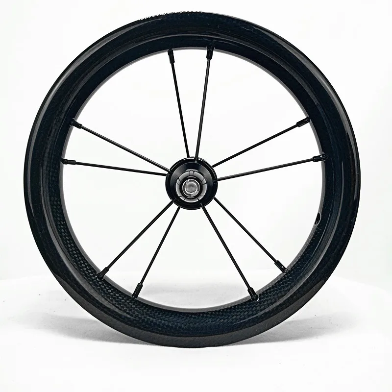 spoke wheel Углеродное волокно, детское Велосипедное колесо, углеродное волокно, колесо для велосипеда, горка для автомобиля, детский велосипед, 85 мм, 95 мм, детский велосипед - Цвет: spoke wheel