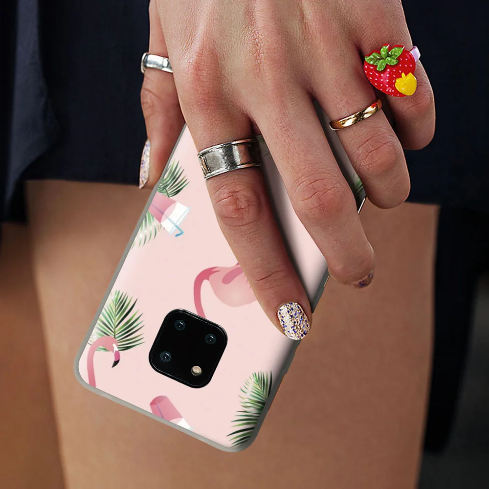 Чехол CASEIER с рисунком фламинго для Huawei Mate 20 10 Lite P8 P9 P10 P20 P30 Pro чехол телефона P Smart Plus
