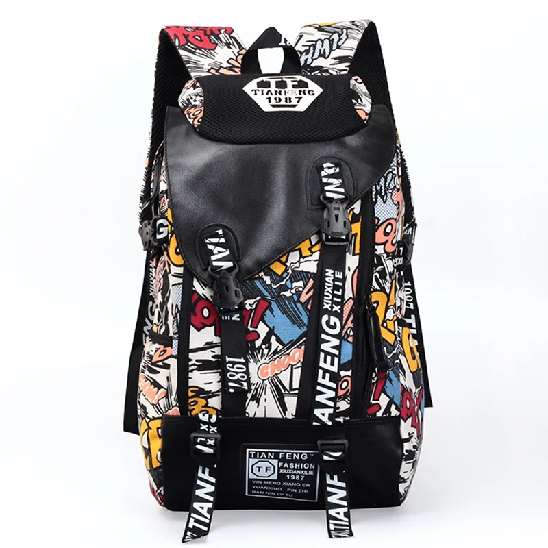 Холщовый школьный ранец для мальчиков подростков большой рюкзак ноутбука с