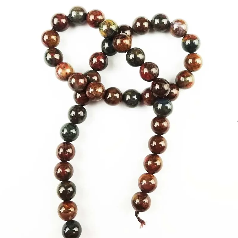 (Бесплатная доставка) 1 нить 10 мм пьецерситовый круглый шар свободный шарик 15 5