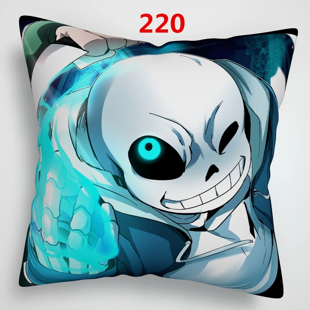 220 Suef Аниме Манга Undertale аниме двусторонний чехол для подушки 16x16 дюймов 40x40 см - Цвет: 220