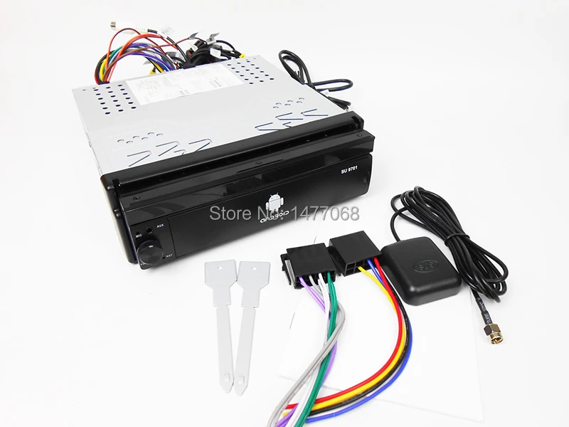 1 Din выдвижной радио автомобиль Android gps навигация Зеркало Ссылка Bluetooth Wifi USB TF " мультимедийный плеер головное устройство PHYEE 9701