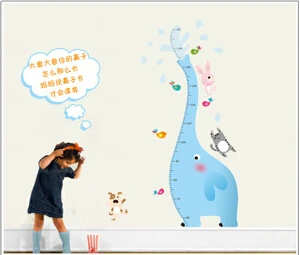 Оптовая продажа 100 шт./лот водные брызги слон высота настенная наклейка украшение