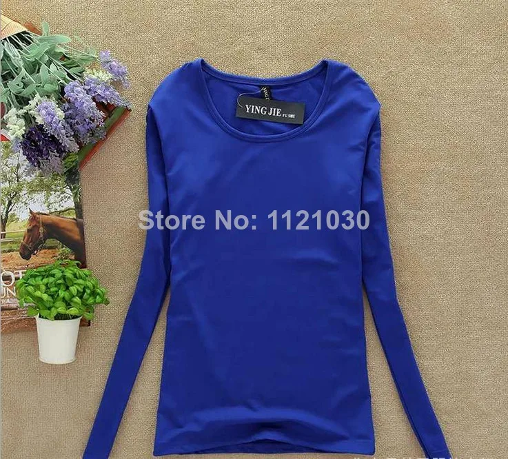 Блузка с длинным рукавом и круглым вырезом повседневная женская блузка рубашки