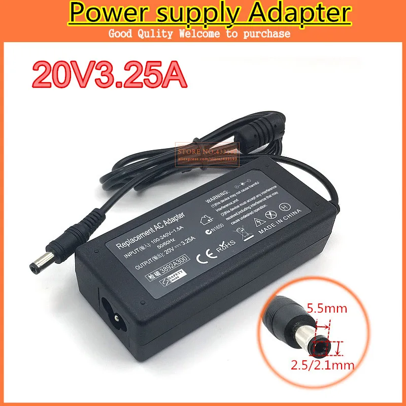 

FREE SHIPPING New Adapter For LENOVO 20V 3.25A 65W Supply Power AC Adapter Charger Cord AC/DC adapter