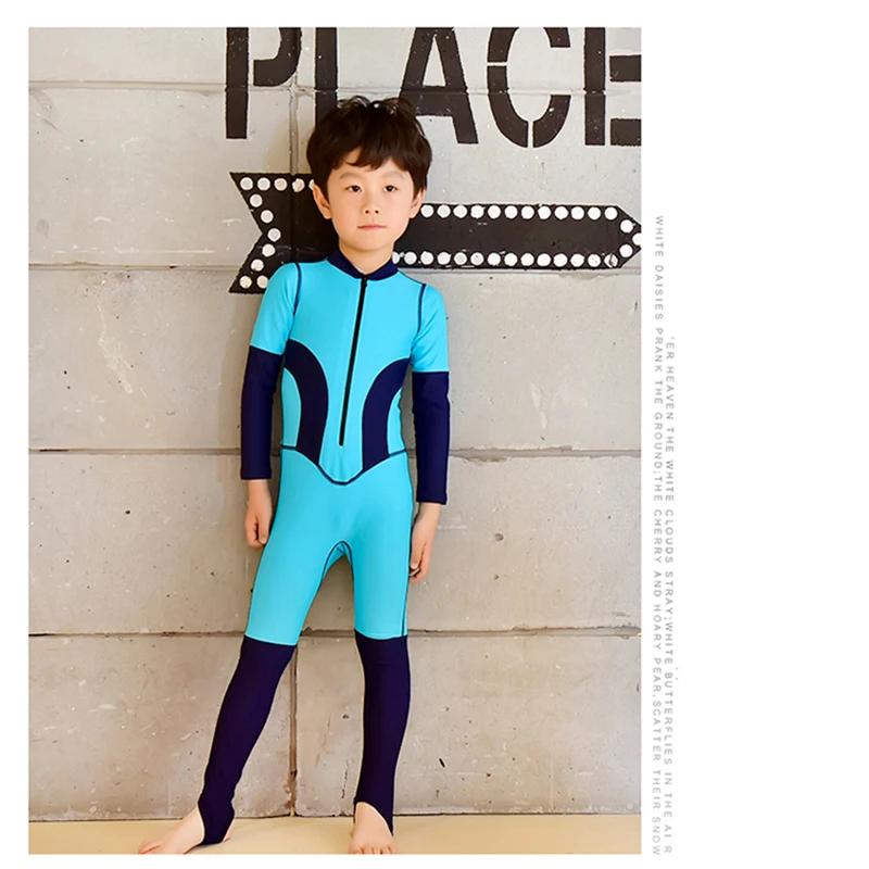 2019 милый слитный детский купальник красивый купальный костюм с длинным рукавом и