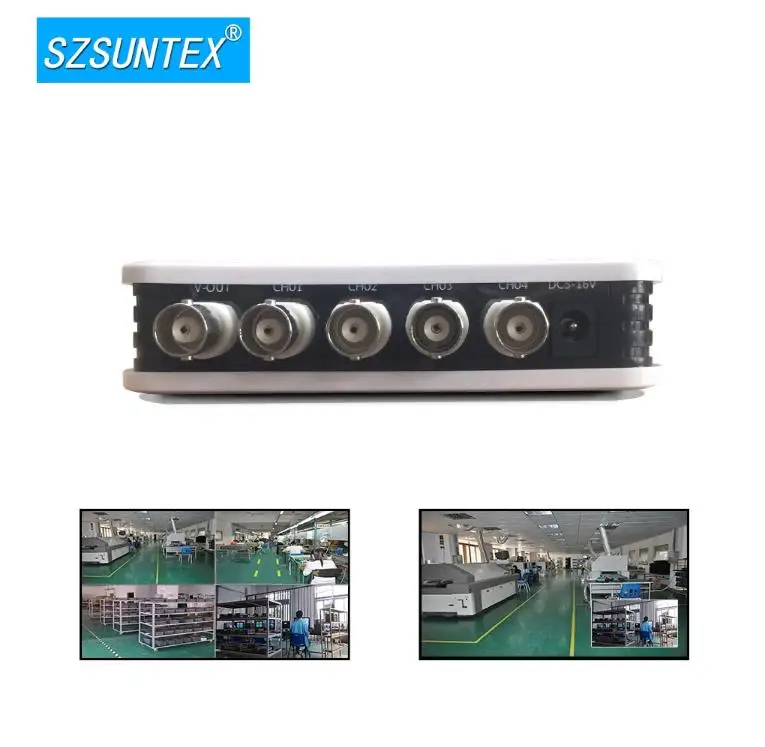 Suntex CCTV видео сплиттер на 4 канала система Комплект канальный цветной процессор с