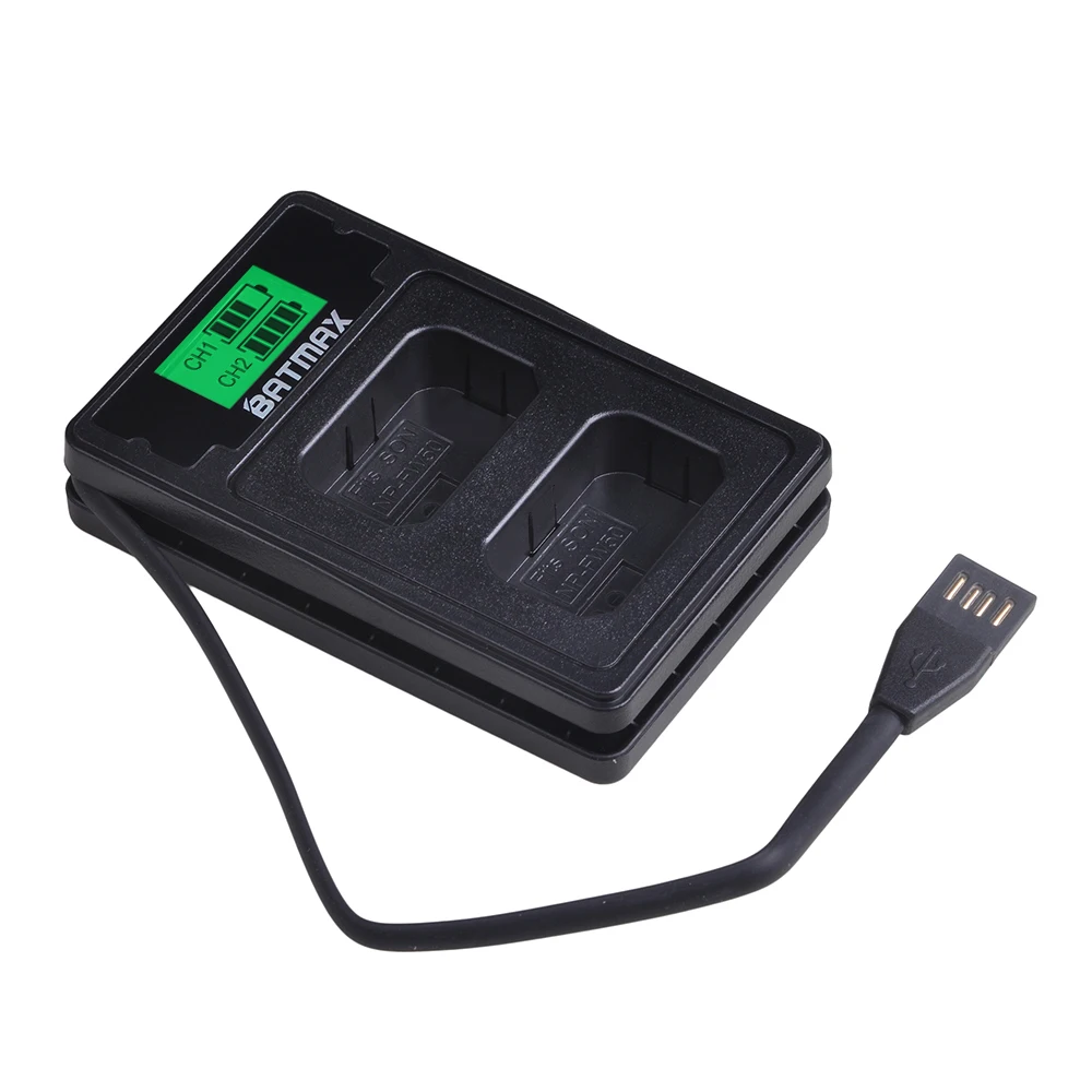 Аккумулятор Batmax NP FW50 np fw50 + двойное зарядное устройство USB с ЖК дисплеем и кабелем