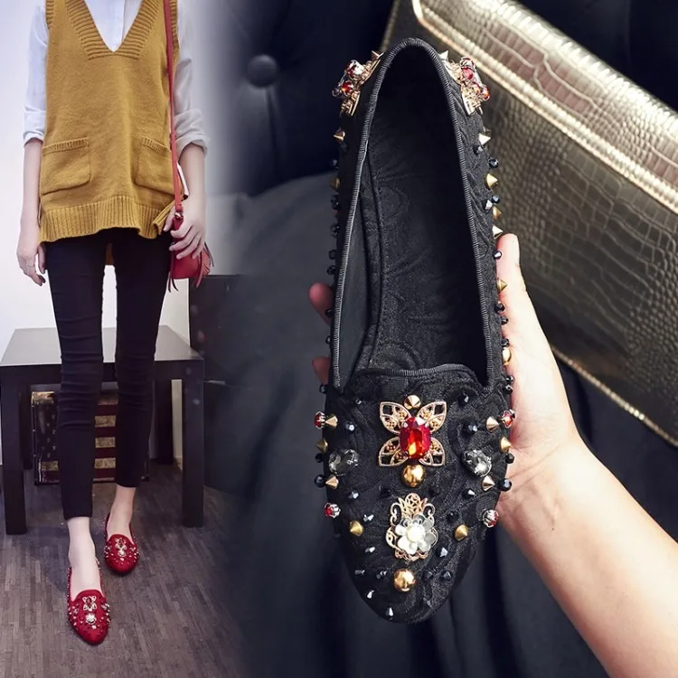 Chaussures Femmes De Luxe de MARQUE Роскошные туфли женская дизайнерская обувь на плоской подошве