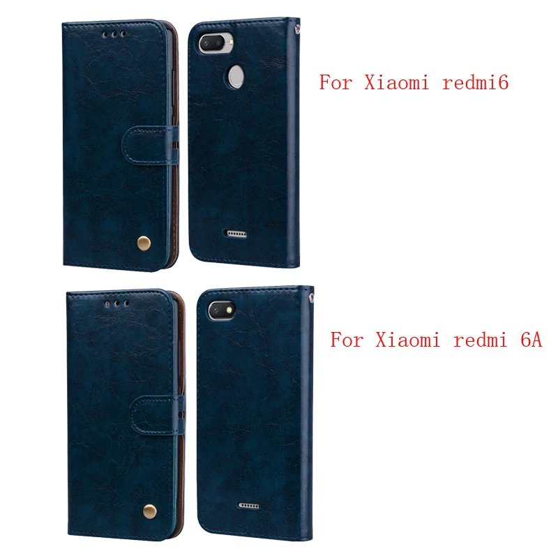 Чехол для Redmi 6A чехол 6 Pro мягкий силиконовый кожаный флип-чехол Xiaomi A A6 чехлы